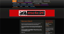 Desktop Screenshot of moto26.fr