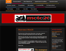 Tablet Screenshot of moto26.fr